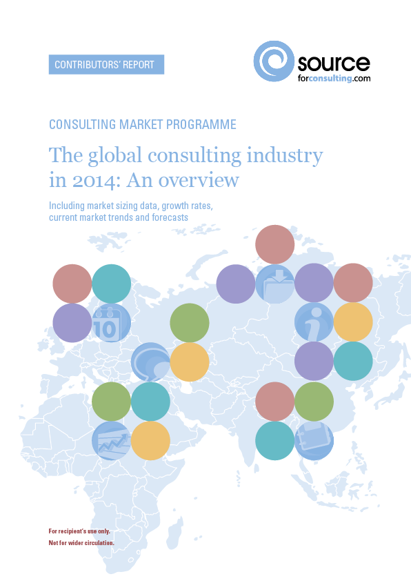 Report front cover - The global consulting industry in 2014: An overview