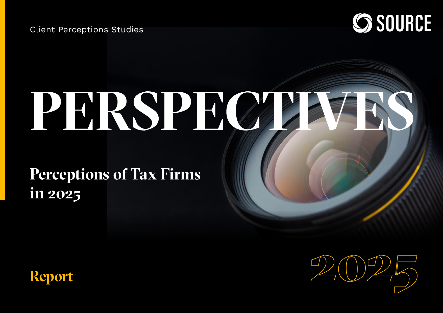 Report front cover - Perceptions of Tax Firms in 2025