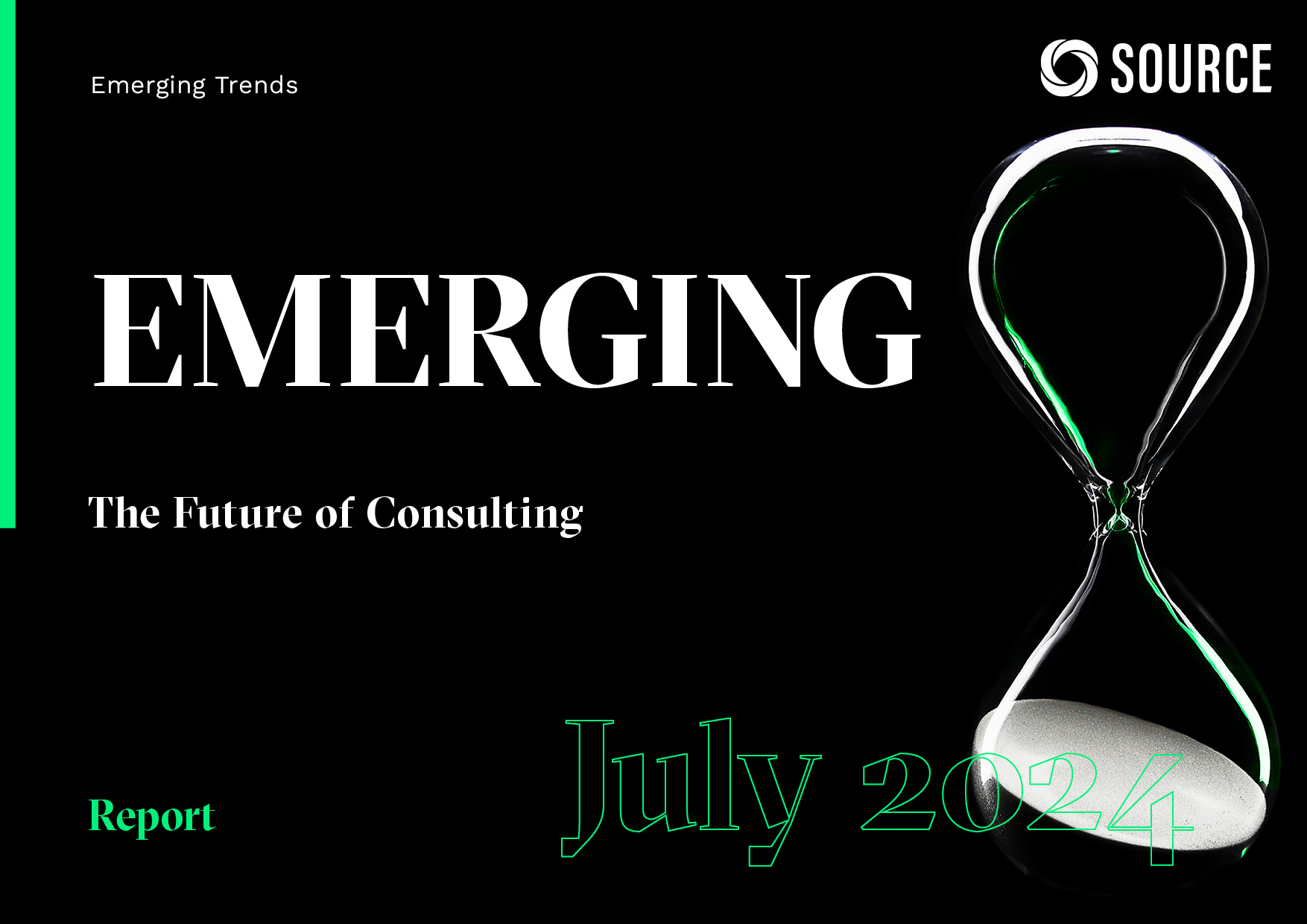 Report front cover - Emerging Trends: The Future of Consulting