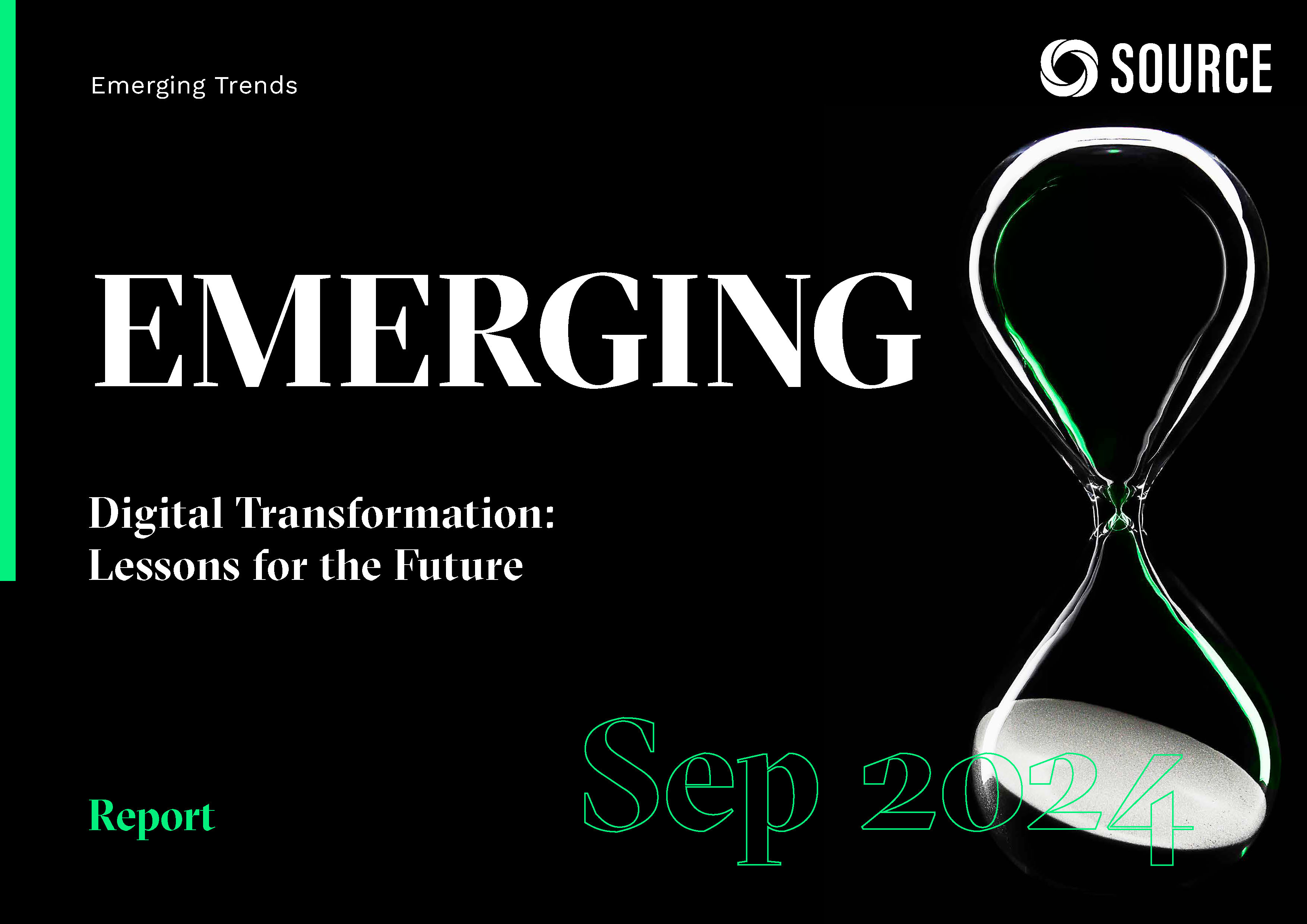 Report front cover - Emerging Trends: Digital Transformation