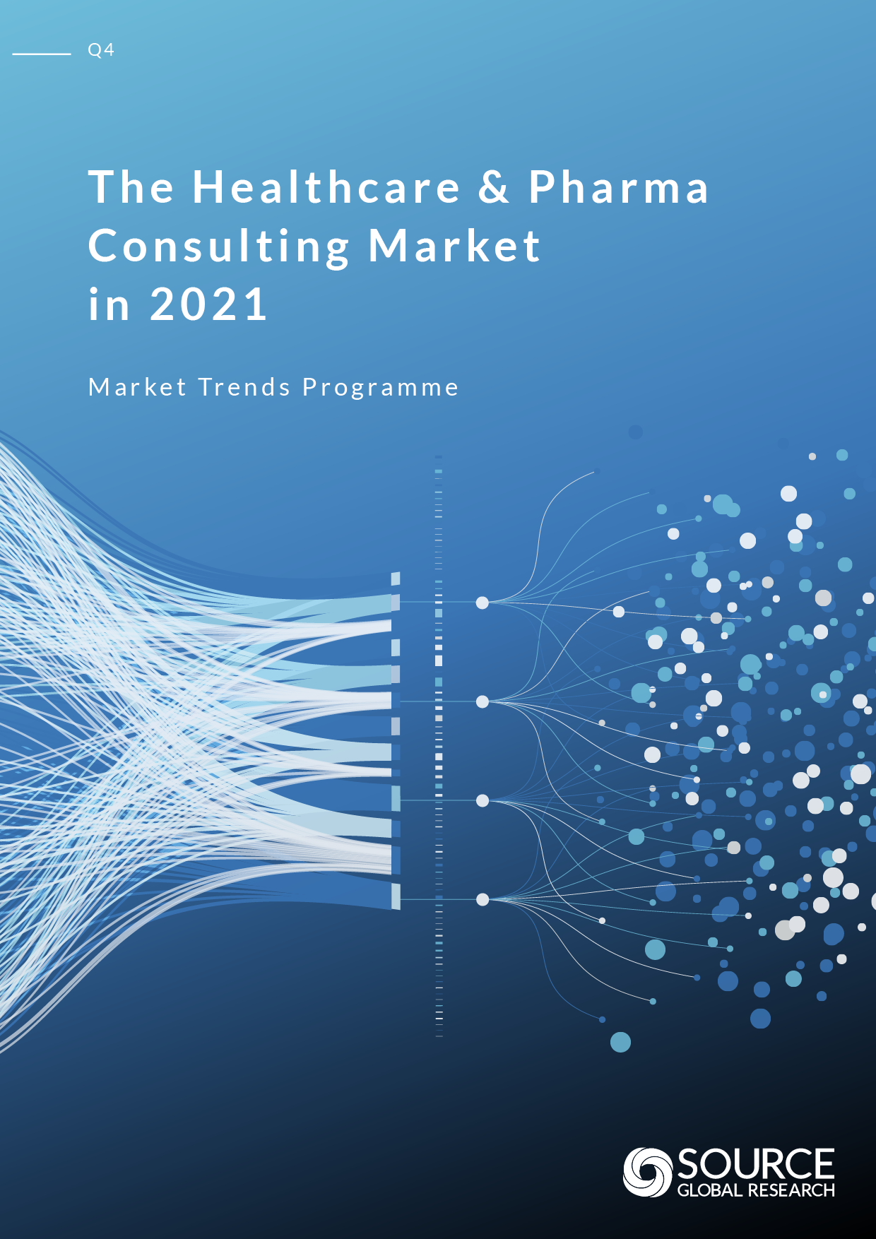 Report front cover - The Healthcare & Pharma Consulting Market in 2021
