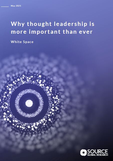 Report front cover - Why thought leadership is more important than ever