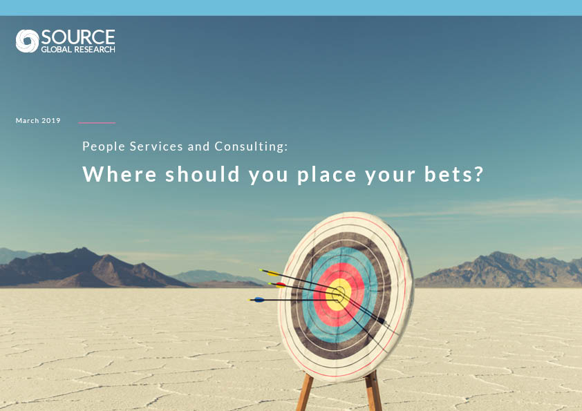 Report front cover - People Services and Consulting: Where should you place your bets?