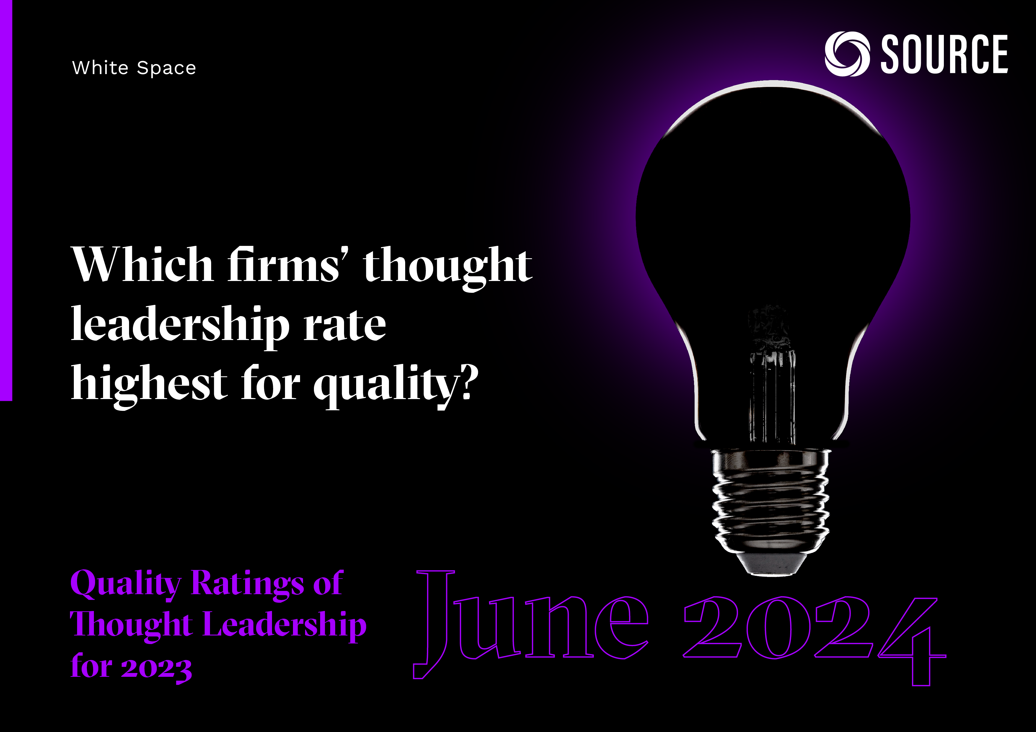 Report front cover - Quality Ratings of Thought Leadership for 2023