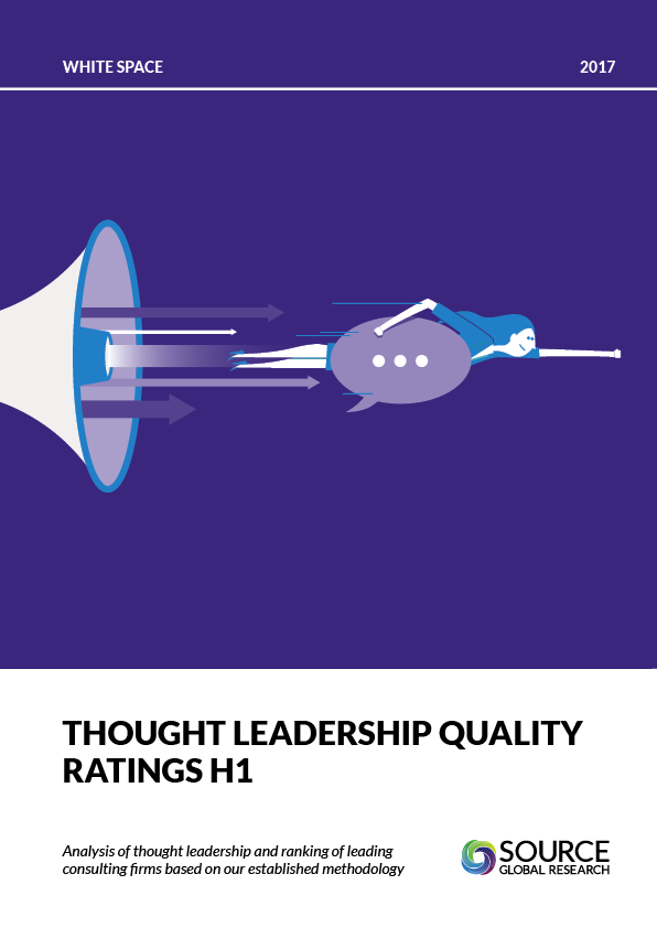 Report front cover - Quality Ratings of Thought Leadership for the First Half of 2017