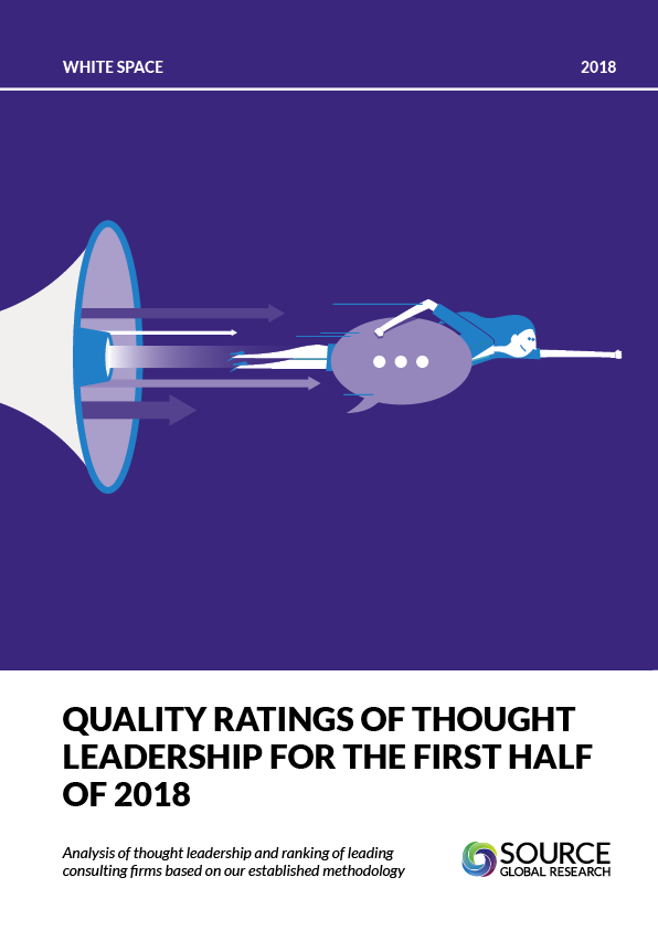 Report front cover - Quality Ratings of Thought Leadership for the First Half of 2018