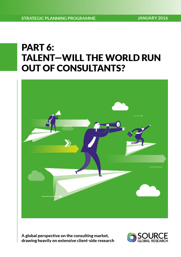 Report front cover - Talent – will the world run out of consultants?