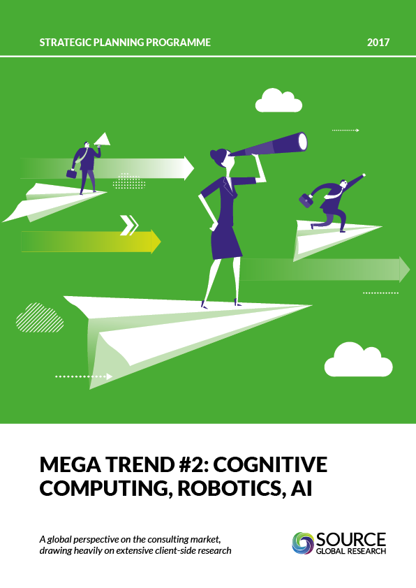 Report front cover - Cognitive computing, robotics, and AI