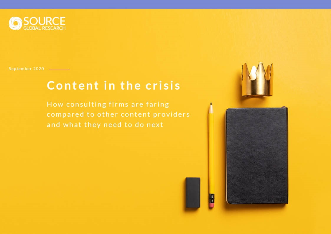 Report front cover - Content in the crisis