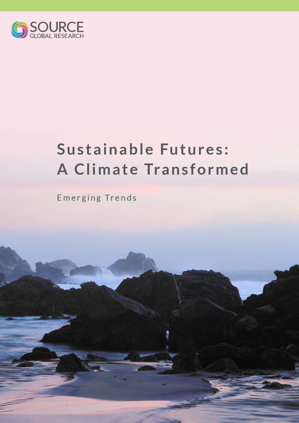 Report front cover - Sustainable Futures: A Climate Transformed